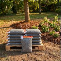 Paillage minéral ardoise noire 6/14mm, 10 filets 20 kg - F-PAI081-10x20