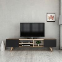 Mueble TV DORE negro 160 cm