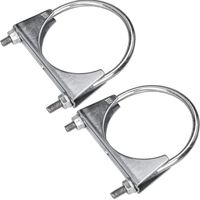 Stück Auspuffrohrschellen, 89 mm U-Bügelschelle, universelle Auspuffschellen für Rohrverbindungen, Antennenmontage, Klemmschelle