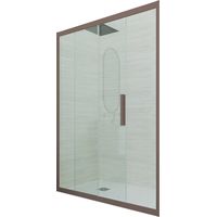Porta doccia Chocolate scorrevole cm nicchia vetro Deco