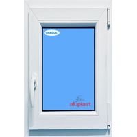 Eco-Blu – Fenêtre PVC H1000 mm X L500 mm – Oscillo-battante tirant droit – Verre dépoli – Isolation thermique Uw 1,59 W/m²k – Sécurité RC2