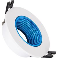 Downlight-Ring Rund Schwenkbar Farbig für LED-Glühbirnen GU10 / GU5.3 Schnitt Ø80 mm Blau