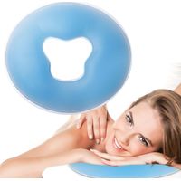 Silicone spa cushion, face cushion, gel cushion for massage table, face cushion, spa massager, skin beauty, soft surface, blue
