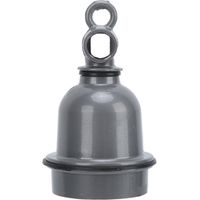 Fassung für Infrarot-Wärmelampe, Lampenfassung für Geflügel- und Viehzucht, 220–240 V, Grau