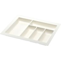 Agoform Besteckeinsatz Classico kürzbar 440x540x50,5mm, Kunststoff weiß