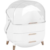 Ilus Cosmetic Storage Organiser Makeup Three Layer Skincare Display Case Box