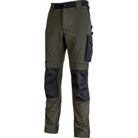 Arbeitshose Stretch Multitaschen ATOM - Dunkelgrün L - FR (44) - EU (50)