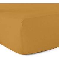 Drap-housse 100% coton 57 Fils Safran - 80 x 200 cm - Bonnet 30 cm