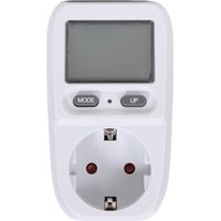 Energy Meter - Power Plug Adapter - 3680 W Max Load - For Household Appliances - 1 Piece