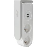 Bloc Prise Usb Clipsable Otio Multiprise 2p+t Et 2 Usb Avec Fixation Clipsable - Hbf