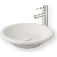 Colección Bloom - Lavabo sobre encimera de solid Surface 41 cm - Ambra