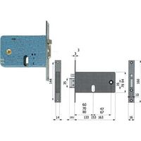SERRATURA METALLO INFILARE ELETTRICA 377 OMEC