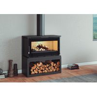 Poêle à bois raccordable - FIREMATIC Toronto - S 12.6 kW Avec kit air