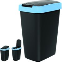 Pattumiera COMPACTA Q NSAB12 - azzurro/nero