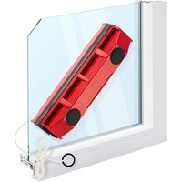 Nettoyeur Vitre Magnetique - Pour Vitrage Simple 2 À 8 Mm - Double Face Avec Chiffon Microfibre - 1 Pièce