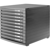 Han Contur 1510 191 caja de cajones gris oscuro para escritorio