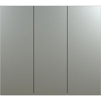 Badezimmerschrank mit Spiegel und 3 Türen L90 cm - PUREBLISS