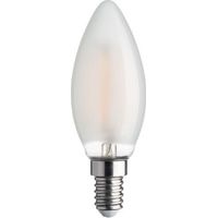 Ampoule LED Flamme E14 4,5W – 470 lm – 2700 K – Verre Dépoli – Filament – Équivalente 40 W