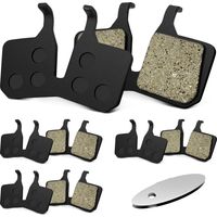 Magura MT5-4 paires de plaquettes de frein à disque de vélo compatibles avec Magura MT5 MT7, plaquettes de frein à disque résistantes à la chaleur pour VTT avec plaque d'ajustement résistante aux