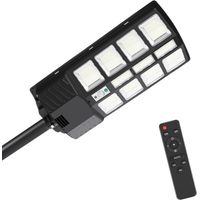 SWANEW 300W Straßenlaterne Lichtmast Solar LED Straßenlampe mit Bewegungsmelder