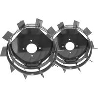 Bricoferr Paire de roues métalliques 400/8