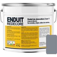 Enduit de lissage 15 kg – Rénovation rapide 2 en 1 – Pour plâtre, crépis, toile de verre – Application facile, séchage rapide - 83898F