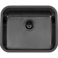 Fregadero de un seno en inox negro Nauru, 20 cm(alto)55 cm(ancho)45 cm(largo)