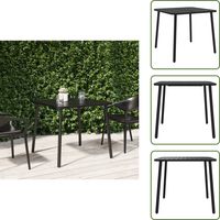 Table de jardin anthracite 80x80x71 cm acier - Table De Jardin - Table Extérieure - Table Patio - Mobilier De Jardin - Table En Acier