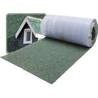 DAPRONA Bardeaux de toit, couverture de faîtage 5m x 32cm bande de faîtage en bitume pour abri de jardin, abri de voiture, nichoir - Vert