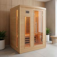 Sauna Infrarouge SNÖ 3 Places 2250W Hemlock Chromothérapie Bluetooth