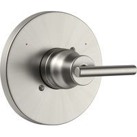 Compatible with Delta Trinsic 14 Series Brushed Stainless Steel Faucets, Shower Handles and Shower Trim Kit T14059-BL (faucet and valve not included).