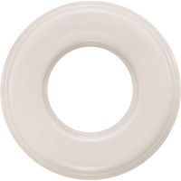 Fontini – Plaque décorative porcelaine blanche 1 poste 31801173 – Fixation en saillie – Compatible gamme GARBY – Dimensions 100 x 12 mm
