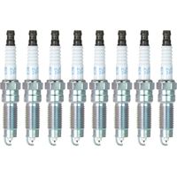 Lot 8 bougies allumage double platine Motorcraft SP-509 HJFS-24FP pour Ford, haute performance