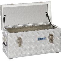 Caja de transporte de aluminio 628x275x280 mm Foro de litros a rayas