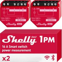 Interruptor inteligente Shelly 1pm gen3 16A Wi-Fi Bluetooth