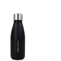 YOKO DESIGN - Bottiglia Termica con Doppia Parete in Acciaio Inox, Acciaio Inox, Noir Mat, 260mL