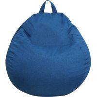 Pouf Poire déhoussable - 120x100 cm Bleu Bananair Fabriqué en France