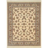 Tapis persan Dila - 180x120cm, Rectangular - 100% Acrylique - Tissé - Beige