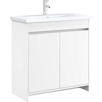 vidaXL Bathroom Under Sink Cabinet White 78.5 x 37.5 x 81 cm