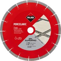 RUBI Feinsteinzeug J-SLOT Diamond Cutting Disc for Porcelain Tile – SPL-EXT SUPERPRO 250 Model (40910)