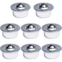 Juego de 8 ruedas universales con cojinetes de bolas