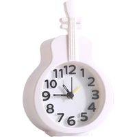 Alarm Clock Creative Digital Desk Time Clock Novelty Bedside Clock Model Figurine Ornament,White