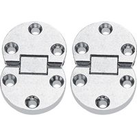2 Pièces Charnières à Rabat, Charniere Encastrée de Table Machine À Coudre Auto-Supportant Flip Top Charnière Vis Pliant Rabat Encastré Charnière de Porte D'Armoire