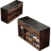 Schuhschrank mit Sitzbank im Retro-Stil