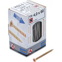 Vis multifonctions profil en T (pour Torx) T20 4,0 x 60 mm 110 pièces