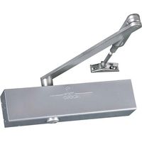 Groom – Ferme-porte bras compas argent Force 2 à 6 pour portes jusqu'à 1400 mm – Vitesse de fermeture réglable – GR300311