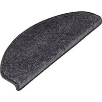 Tapis d'escalier Sundae Gris anthracite 23,5 x 65 cm Demi-circulaire