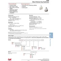 Schalter c-k-switches pva2oah11.7nv2 taktil kompakt