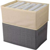 Organizer Salvaspazio Per Armadi Scatola Pieghevole 6 Scomparti 36x20x25cm 87401