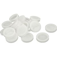 Schuhe Kabinett Kunststoff Square Mesh Loch Lüftungsschlitzabdeckung Weiß 10mm 20st